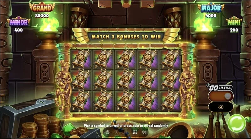 Wrappin' More Gold - nätet Collect & Win med växande mumie